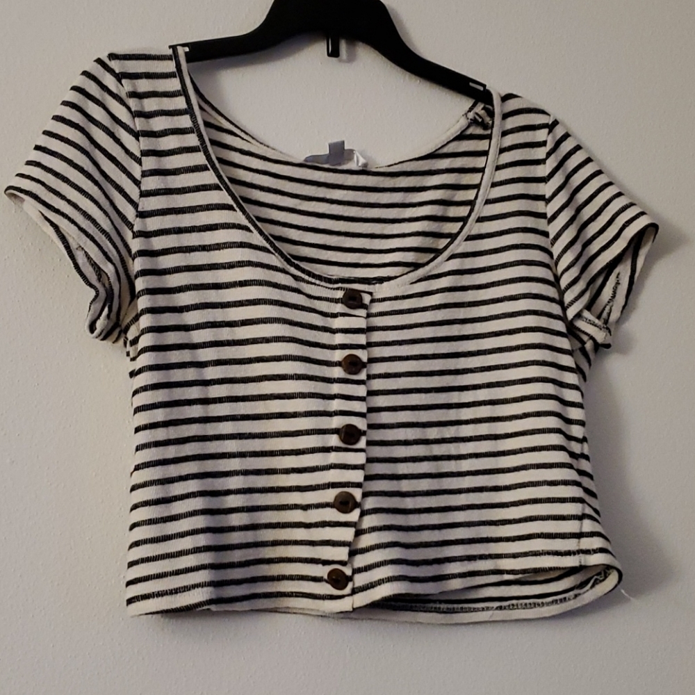Striped Crop Top